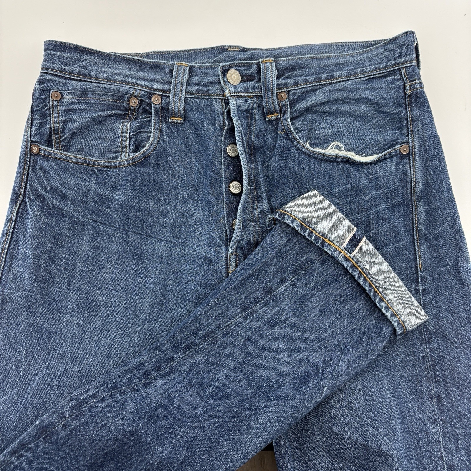 Levi's Vintage Clothing Lvc 1947 501xx Selvedge 501 Jeans 32x32 Made In Japan